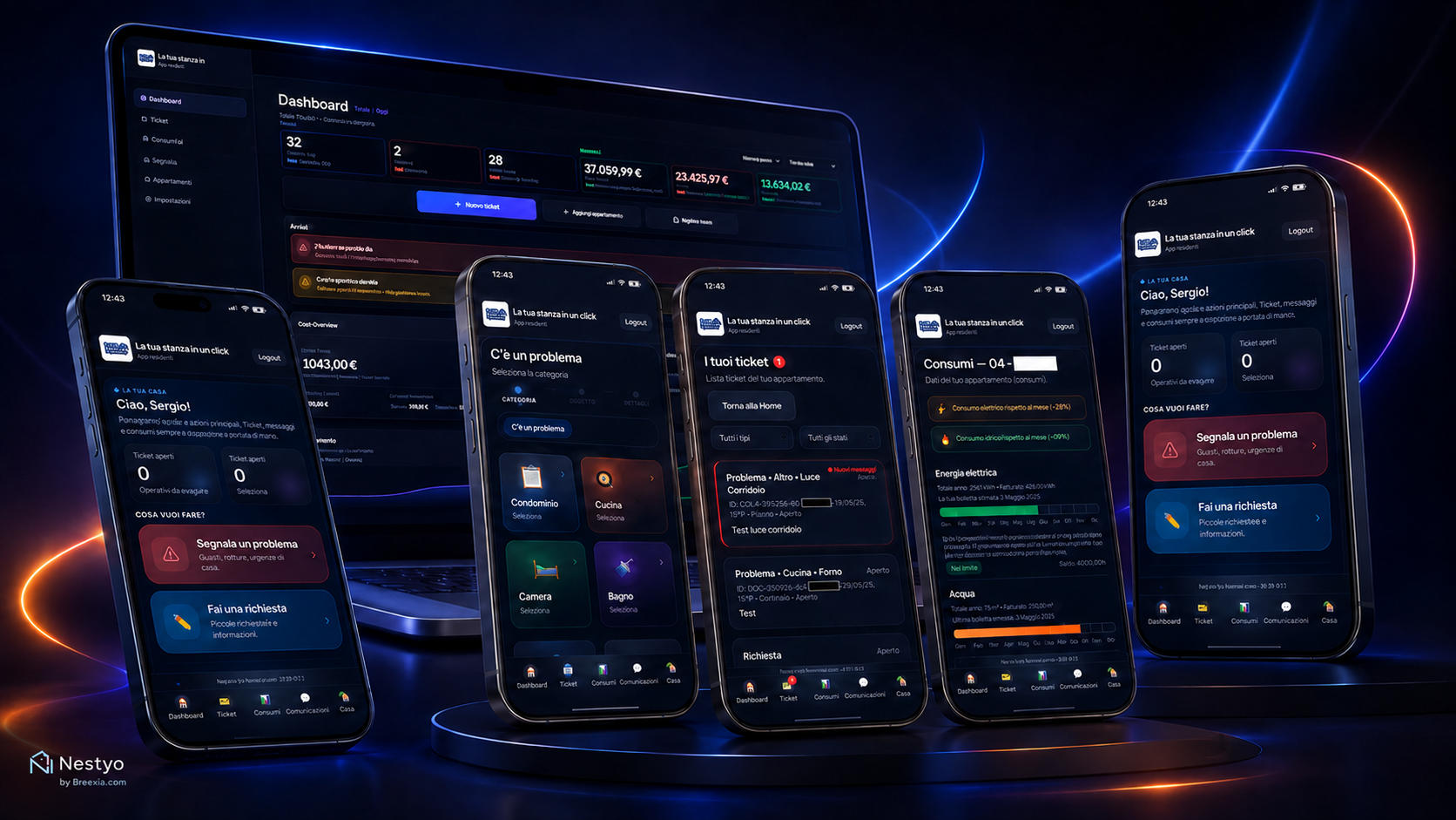 Nestyo — esperienza app per residenti e utenti